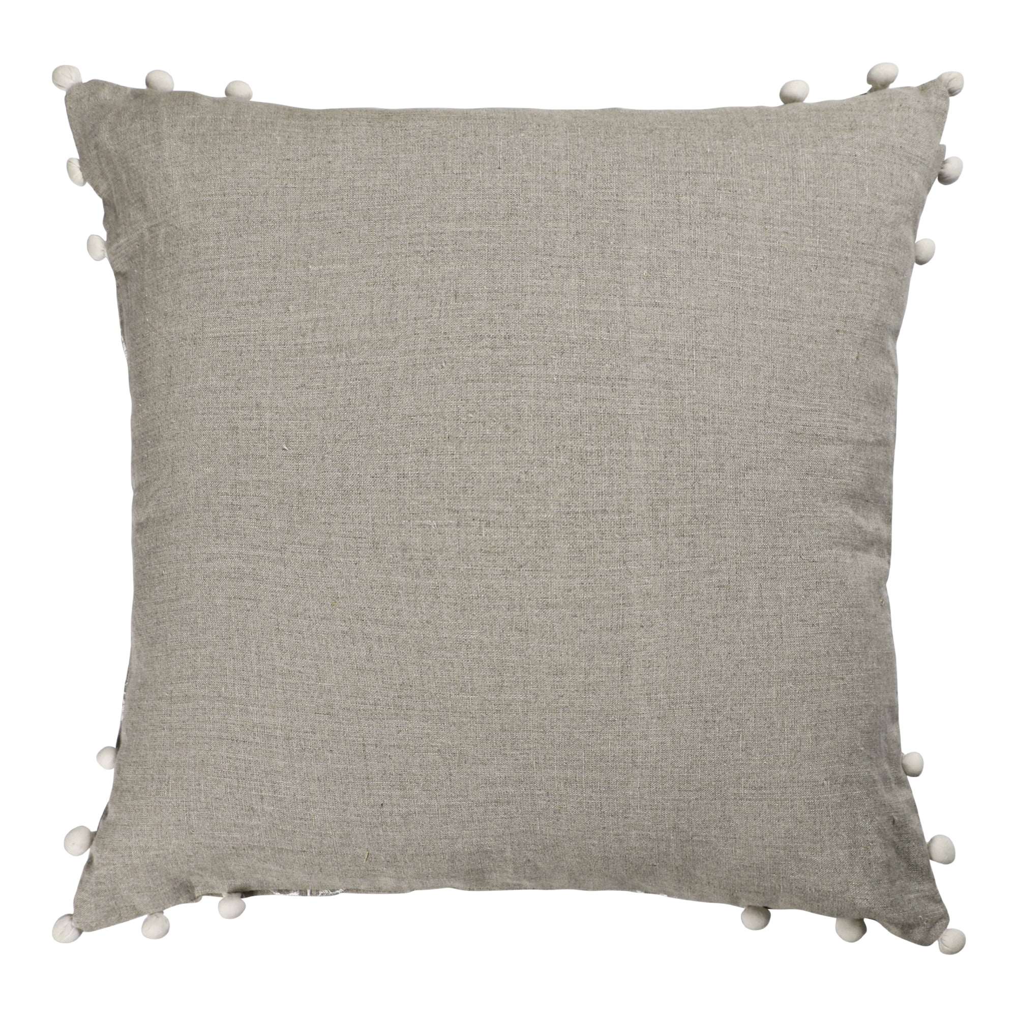 Harlow Hill Paul 20" x 20" Beige/Ivory Striped Linen Adult Decorative Throw Pillow Cover