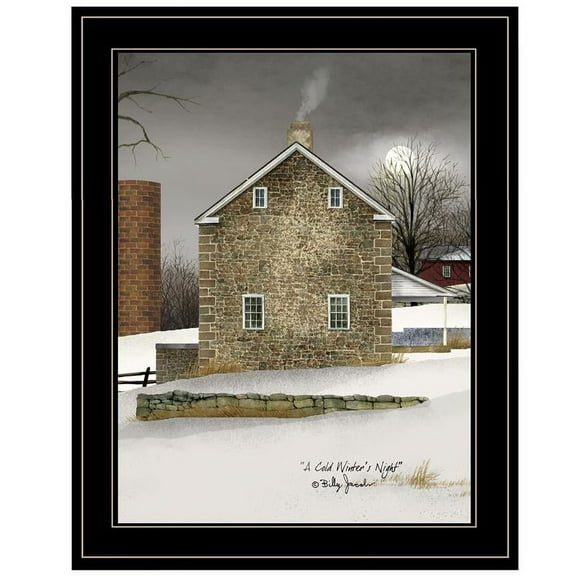 Cold Winters Night by  Billy Jacobs Print Wall Art Wood Multi-Color