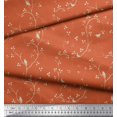 thumbnail image 3 of Soimoi Poly Georgette Fabric Branches,Leaves & Bird Printed Craft Fabric by the Yard 52 Inch Wide, 3 of 3