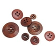 thumbnail image 6 of Farfi 50Pcs Button 4 Holes Non-burr Wood Decorative Wooden Buttons for Crafting (18mm), 6 of 11