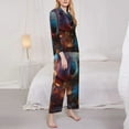 thumbnail image 3 of Haiem Forest Koala Pattern Women’s Long-sleeve Sleepwear,Sleepwear Set,2-piece Loungewear Set,Soft PJs Comfy Nightwear with Pockets-Small, 3 of 7