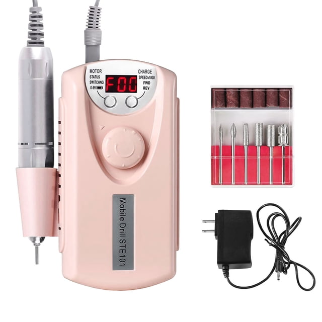Mini dispositivo portátil de manicura eléctrica para pulir y pulir uñas con máquina pulidora recargable Wmkox8yii hjk803