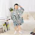 thumbnail image 6 of FORMRS Wearable Blanket Hoodie with Sleeves for Kids Cozy Flannel Sweatshirt, Vibrant Abstract Design, 6 of 7