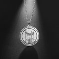 thumbnail image 1 of TEAMER Tarot Necklace Suit of Round Pendants Spiritual Jewelry for Witchy Jewelry（FOUR OF WANDS）, 1 of 5