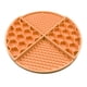 thumbnail image 1 of Methold Alfombrilla de alimentación Almohadilla Licky Ralentización Comer Multicolor Lavable Resistencia al desgaste Estable Anti-golpe Práctico Suministros para perros Naranja Methold PT005058-06, 1 of 6