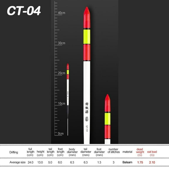 New Outdoor Slip Drift Tube Assorted Sizes Fluctuate Floats Bobbers Indicator Rock Fishing float fishing Floats CT-04