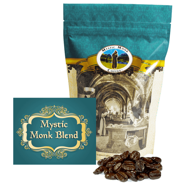 Mystic Monk Coffee Mystic Monk Blend Dark Roast Whole Bean Coffee