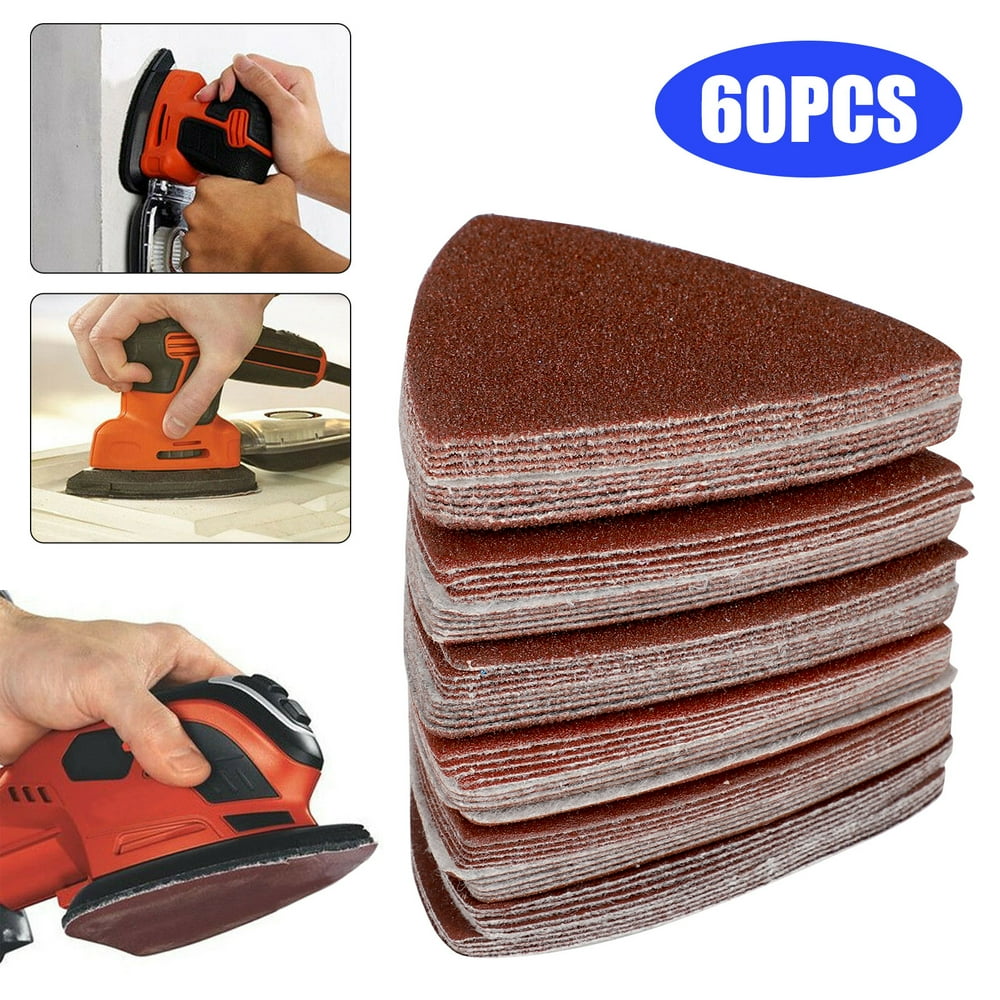 EEEkit 60Pcs Oscillating Saw Sand Paper For Oscillating Multitool