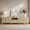 Oak, variant on 86.6" W Fluted TV Stand for 75/80/85 Inch TVs, Mid Century Modern Entertainment Center with Large Storage Space & Open Shelves, Walnut TV Console with Sliding Doors for Living Room, Bedroom
