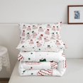 thumbnail image 5 of Manfei Western Xmas Festive Queen Comforter Set,Cartoon Christmas Tree Comforter Sets Queen,Xmas Reversible,3 Pieces,1 Comforter and 2 Pillowcases, 5 of 7