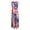 Blue, variant on IROINNID Patriotic Dress For Women Independence Day Independence Day Casual Fashion Printed Summer Dress Round Neck Full-Length Dress