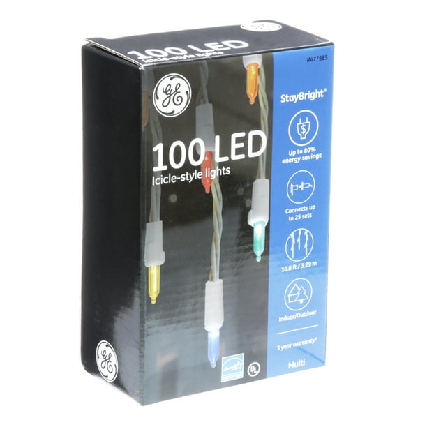 GE StayBright 100Count Constant Multicolor Mini LED PlugIn Christmas