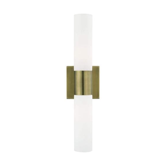 Aspen 2-Light Antique Brass ADA Wall Sconce