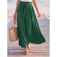 thumbnail image 5 of Cueply Skirts for Women Summer Long Maxi Skirt Elastic High Waist Tie Fashion Beach Dress with Pockets, 5 of 8
