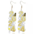 thumbnail image 6 of QQTDFG Acrylic "2024" Numbers Earrings New Year Gift Women Jewelry Banquet Earrings-B, 6 of 9