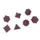thumbnail image 3 of Juego de dados de metal ANGGREK poliédricos de cobre, 3 of 8
