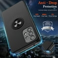 thumbnail image 4 of Galaxy A53 5G Case, Samsung Galaxy A53 5G Case with HD Screen Protector, [Military Grade] Shockproof Protection Case with 360° Magnetic Built-in Ring Kickstand Case for Samsung A53 5G, Black, 4 of 7