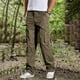 thumbnail image 3 of Pantalones informales de algodón para hombre, Pantalón recto, holgado, con bolsillo, elástico, de trabajo, de marca, otoño, 3 of 4