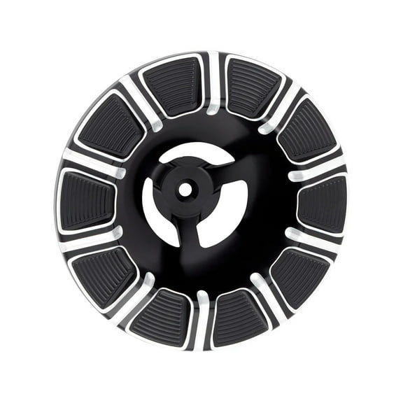 Arlen Ness 10-Gauge Velocity Black Air Cleaner Cover (601-000)