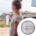 thumbnail image 2 of LILELIS 40 Oz Tumbler Lid Replacement Fit for Cup Spill Proof Splash Tumbler Lids Tumbler Flip Straw Lid Replaceble Tumbler Flip Straw Lid Reusable Tumbler Cup Beige 10X9X3, 2 of 5