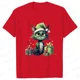 thumbnail image 1 of Señora Año Nuevo manga corta lindo gato estampado Tops moda mujer camisetas camisa tendencia gráfico Navidad regalo ropa femenina camiseta, 1 of 5