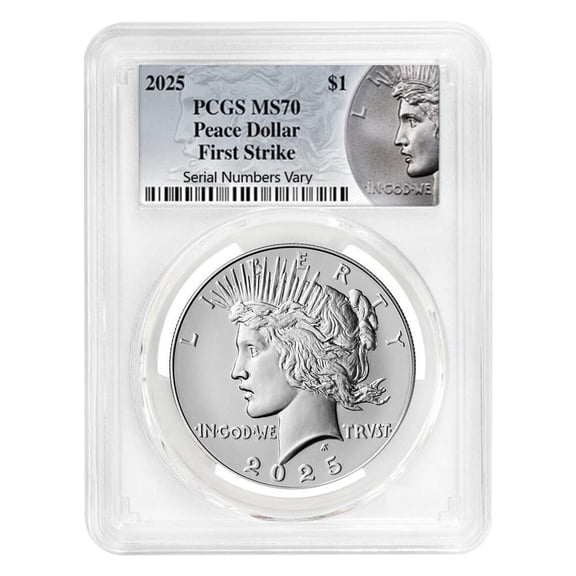 2025 Peace Silver Dollar PCGS MS 70 FS (Peace Label)
