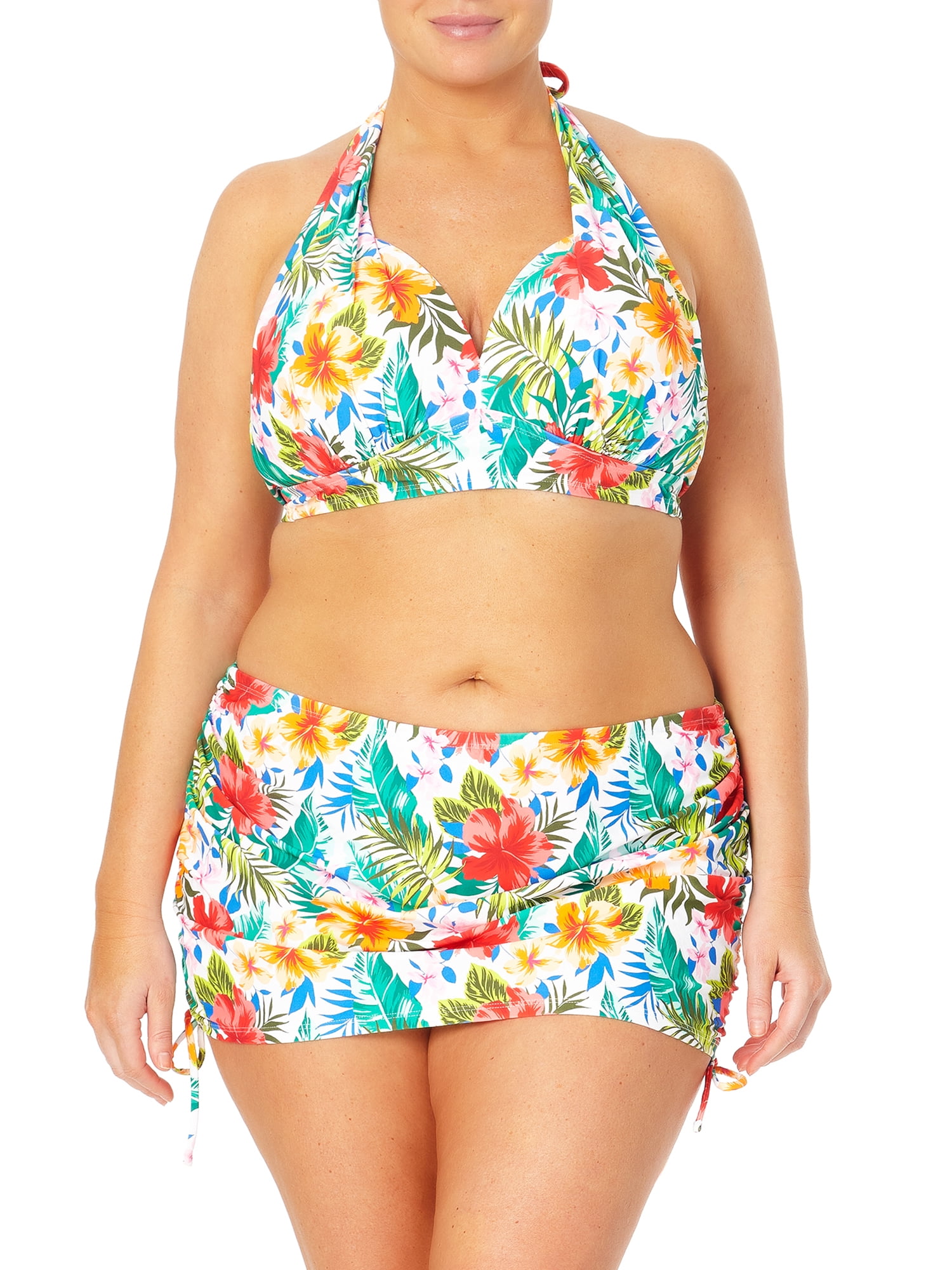walmart plus size bathing suit tops
