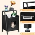 thumbnail image 3 of Cat Litter Box Furniture, Hidden Cat Bed End Table for Cats Nightstand Pet House, 3 of 5