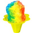 thumbnail image 4 of Hypothermias Flower Cups for Serving Shaved Ice or Snow Cones, Medium 8 Ounce, Case of 500, Blue/Yellow, 4 of 9