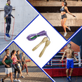 thumbnail image 4 of With wooden handle and cotton rope, skipping rope suitable for most ages, fitness exercise tool - purple, 4 of 5