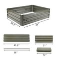 thumbnail image 4 of Ktaxon 48"L x 36"W x 12"H Iron Raised Garden Bed Dark Coffee, 4 of 13