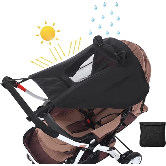 Sunshade for stroller, black sunshade for carrycot