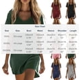 thumbnail image 4 of Ladies Long Dress White V-Neck Cotton and Linen Solid Color Short Sleeved Beach Floral Tshirt Sundress 4XL, 4 of 7
