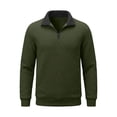 thumbnail image 5 of Awdenio Men Clothing Quarter Pullover Sweaters Casual Stand Collar Sweatshirt Long Sleeve, Business Dress, 5 of 8