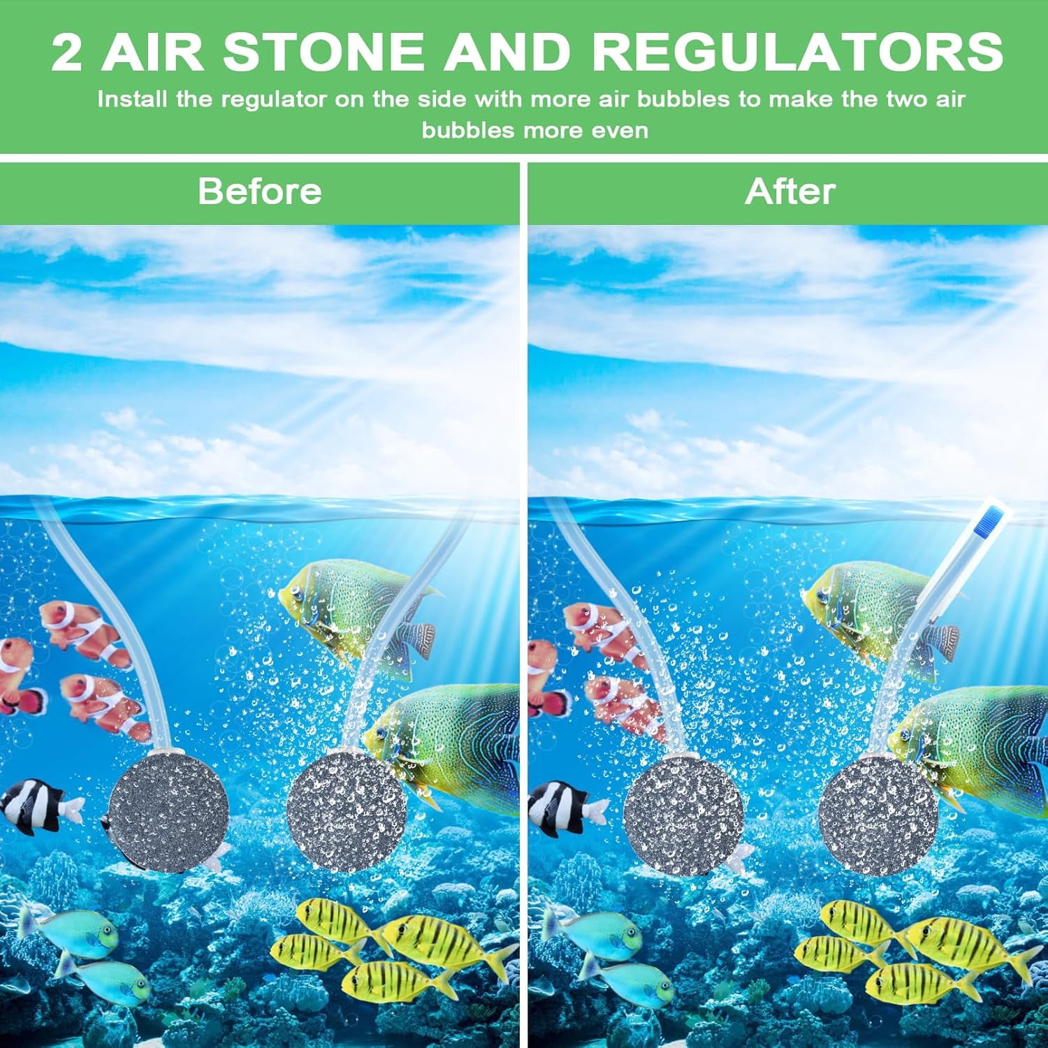 Solar Pond Aerator,Solar Air Pump Solar Powered Pond Pump, 3W Solar Air Pump with 2 Air Bubble Stones for Small Fish Pond, Stock Tank,Aquarium Hydroponics (2 Modes)