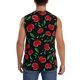 thumbnail image 4 of Fotbe Cherry Men's Camiseta sin Mangas Estampada para Hombres, Playera Casual para Gimnasio, Entrenamiento, Playa-Medium, 4 of 7