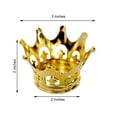 thumbnail image 3 of Efavormart 12 Pack - 3" Gold Fillable Crown Favor Containers for Wedding, Bridal Shower, Birthday, Candy Jars Decorations, 3 of 11