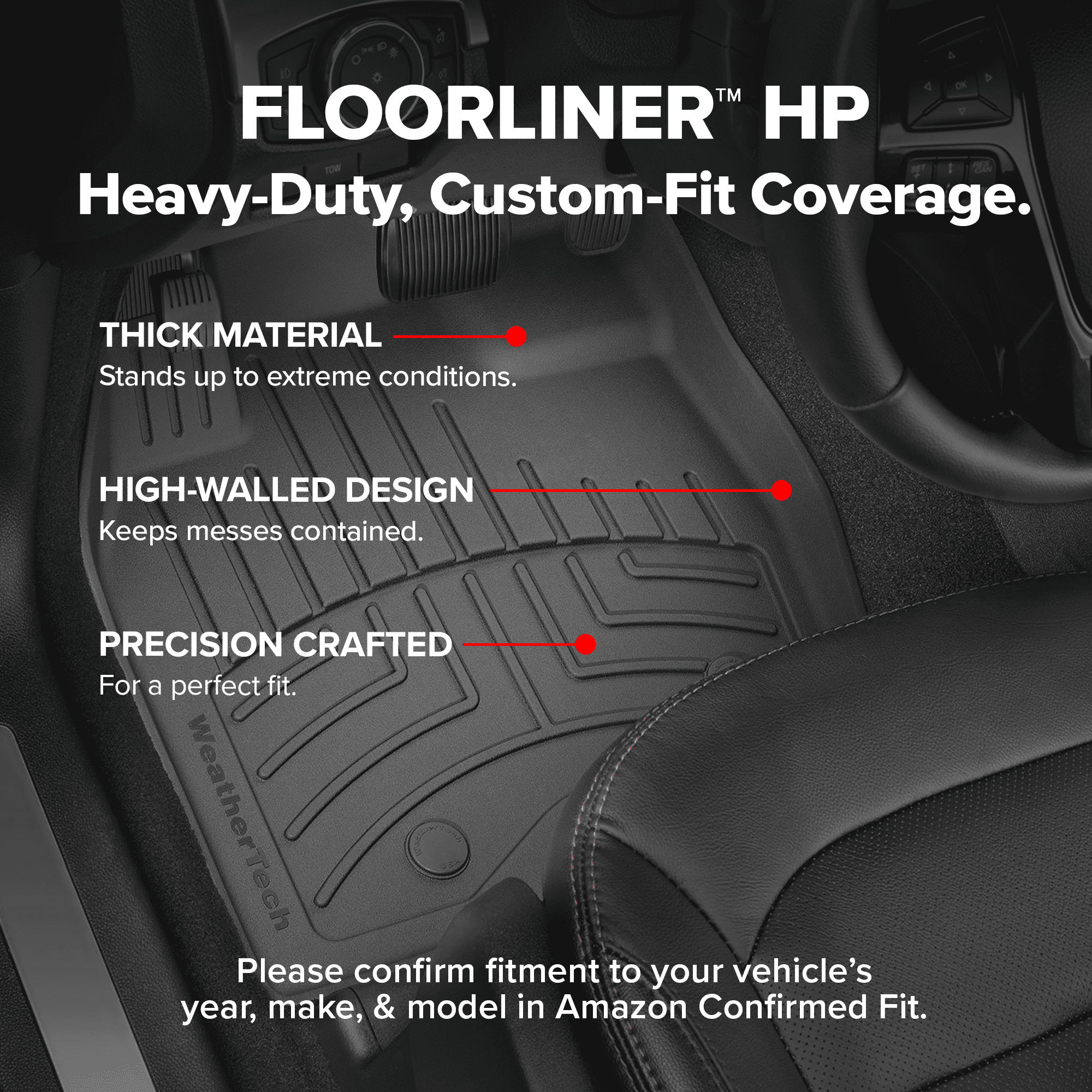 WeatherTech FloorLiner HP Custom Fit Floor Mats compatible with Subaru Forester, Forester Wilderness - 2nd Row, Cocoa