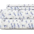 thumbnail image 1 of King Size Bed Sheets Set PC Soft Cooling Thread Count Microfiber Printed Sheet Deep Pocket Breathes Better Machine Washable Tropical Palm Tree Fronds Patterned Double, 1 of 8