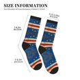 thumbnail image 3 of Athletic Socks Retro Cape Verde Flag Sport Running Calf Socks Crew Socks for Men Women, 3 of 7