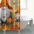 thumbnail image 2 of Rideau de Douche Joyeux Gnome de l'Action de Grâce, Rideau de Bain Réutilisable avec Crochets Rideaux en Polyester Basique pour Jour de l'Action de Grâce Fête d'Automne Décoration Maison, 2 of 5