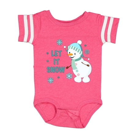 

Inktastic Let It Snow Snowman Gift Baby Boy or Baby Girl Bodysuit