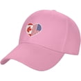 thumbnail image 1 of I Love America and Canada Baseball Cap for Men Women Adjustable Closure Golf Dad Hat, 1 of 8