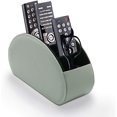 thumbnail image 1 of Organisateur de Télécommande de Table en Cuir avec 5 Compartiments Spacieux (Gris Clair), 1 of 5
