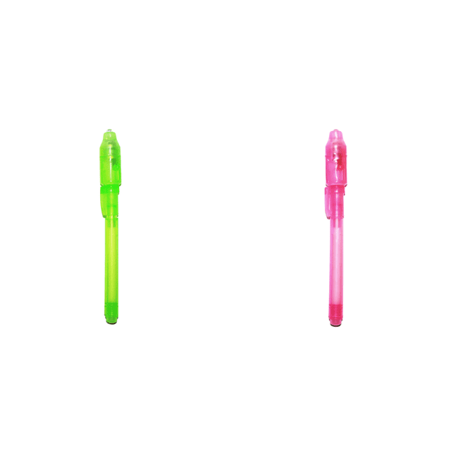 Bolígrafo Tinta Invisible Con Luminosa 2 en 1 Bolígrafos Mágicos Dibujo UV para () Verde