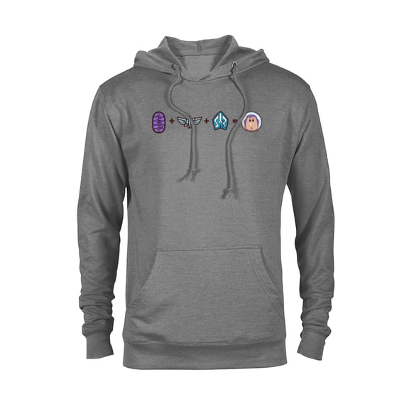 Disney and Pixar’s Toy Story Buzz Lightyear Emoji Code - Pullover Hoodie for Adults - Customized-Athletic Heather