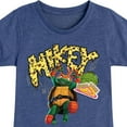 thumbnail image 3 of Teenage Mutant Ninja Turtles: Mutant Mayhem - Michelangelo AKA Mikey - Pizza Rules - Toddler And Youth Girls Short Sleeve Graphic T-Shirt, 3 of 5
