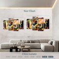 thumbnail image 3 of Elephant Stock Passionate Moment Abstract Wall Art - Horizontal Multi Panel Canvas - Living Room Wall Decor - Abstract Multi Panel - Black And Brown Decor - 75" x 48", 3 of 4