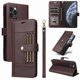 thumbnail image 3 of FOXDOCK Funda tipo Cartera para iPhone 14 Pro Max – Cubierta de Cuero PU con Múltiples Ranuras, Bolsillo para Efectivo y Correa de Muñeca, 3 of 6
