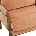 thumbnail image 4 of Roundhill Furniture Kelly Mid-Century Modern Velvet Accent Armchair, Orange, 4 of 10